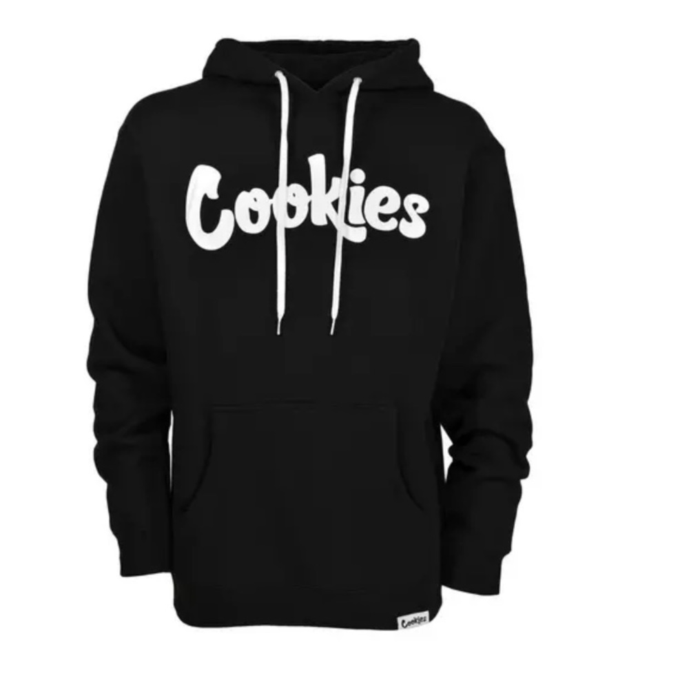 Men black cookies hoodie